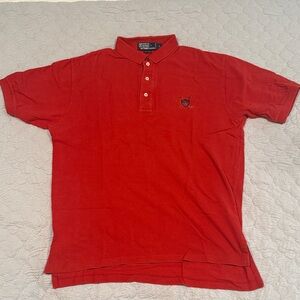 Polo Ralph Lauren Golf Shirt Cross Club Plaid Crest L